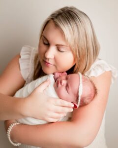 Candace Zorn with baby